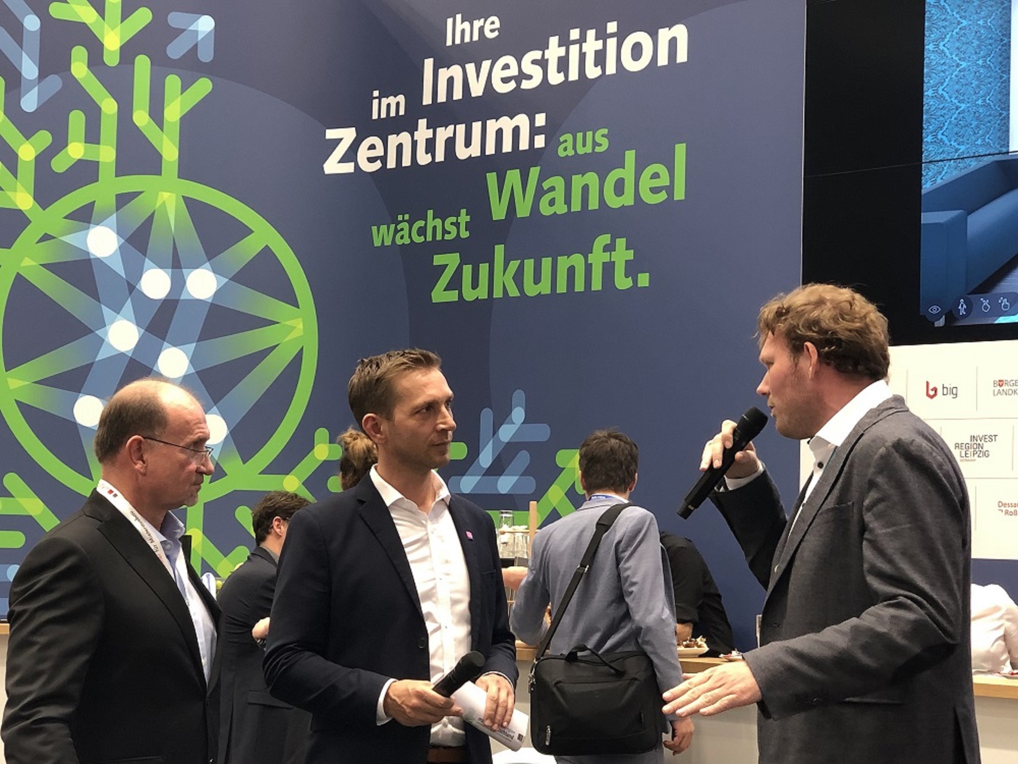 dreidimensionale Immobilien auf der EXPO Real 2019 mit rooom Diskussionsrunde zum Thema Digitalisierung von Immobilien mit Hans Elstner auf der EXPO Real 2019 in München
