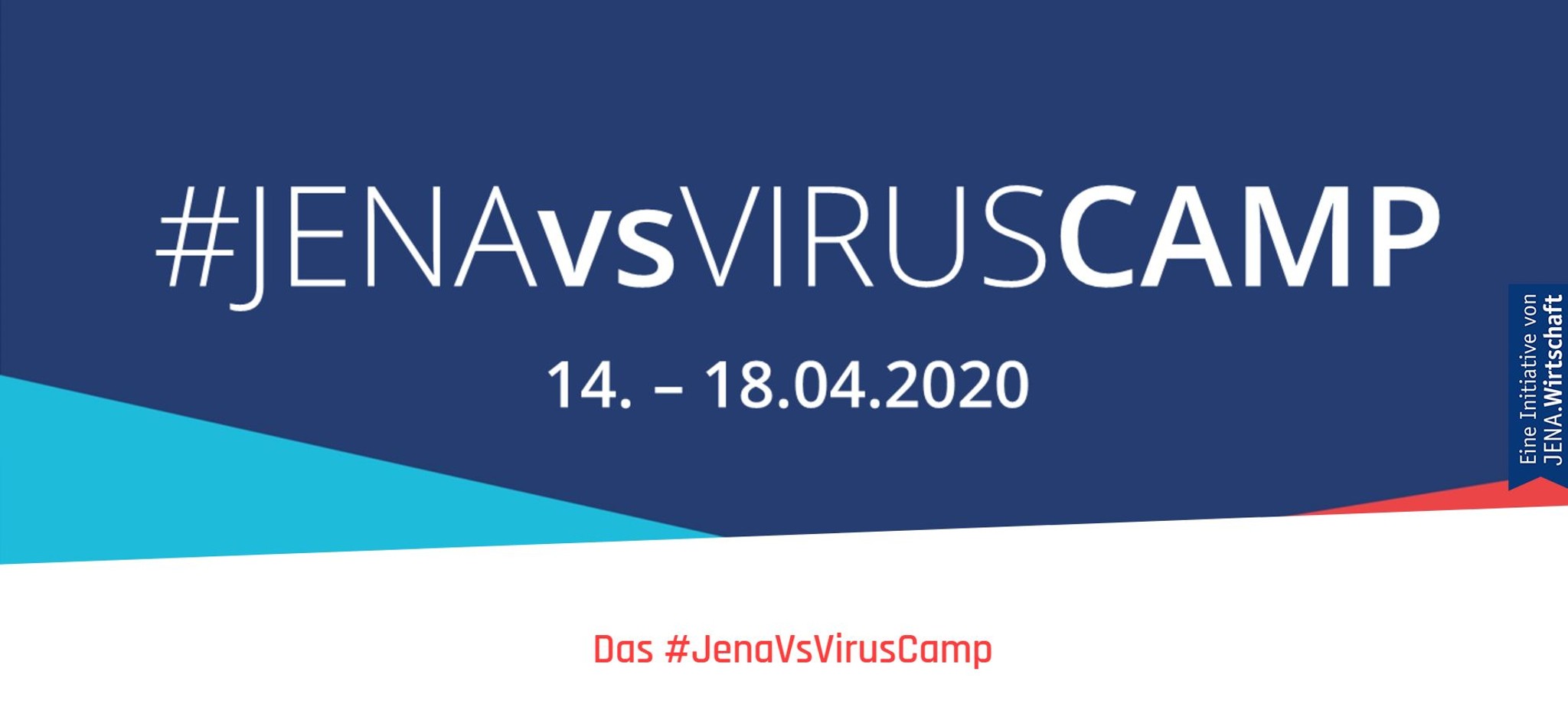 #JenaVsVirus Camp Logo Date Hackathon Jena Corona