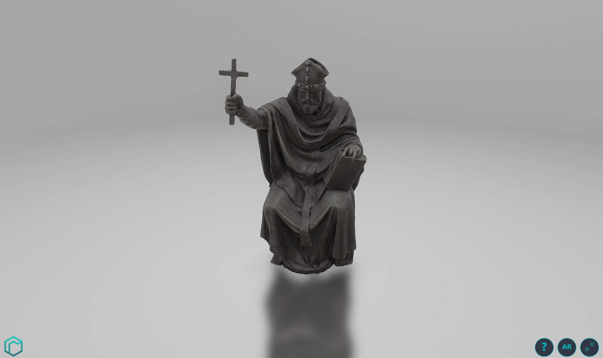 Digital archiving of historical Bonifatius bronze Bonifatius 3D Product Viewer